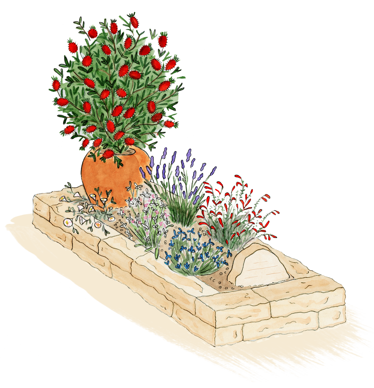tombe paysagère dans l'Hérault